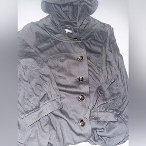 Free People Gray Women's Hooded Jacket